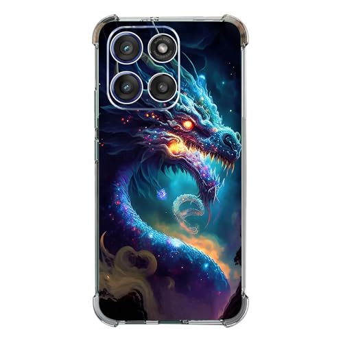 Beaucov Schutzhülle für Moto G Stylus 2025, Motiv: Blauer Drache, Fallschutz, stoßfest, TPU, Rundumschutz, kratzfest, für Motorola Moto G Stylus 2025 von Beaucov