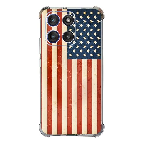 Beaucov Schutzhülle für Moto G Stylus 2025, Retro-amerikanische Flagge, patriotischer Fallschutz, stoßfest, TPU, Rundumschutz, kratzfest, für Motorola Moto G Stylus 2025 Beaucov Schutzhülle für Moto G Stylus 2025, Retro-amerikanische Flagge, patriotischer Fallschutz, stoßfest, TPU, Rundumschutz, kratzfest, für Motorola Moto G Stylus 2025 von Beaucov