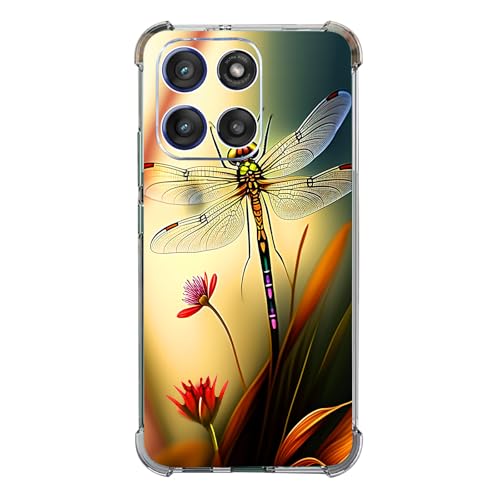 Beaucov Schutzhülle für Moto G Stylus 2025, buntes Libellen-Design, stoßfest, TPU, Rundumschutz, kratzfest, für Motorola Moto G Stylus 2025 von Beaucov