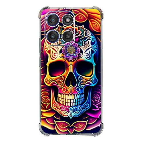 Beaucov Schutzhülle für Moto G Stylus 2025, buntes Mandala, Totenkopf, Blumen, Fallschutz, stoßfest, TPU, Rundumschutz, kratzfest, für Motorola Moto G Stylus 2025 Beaucov Schutzhülle für Moto G Stylus 2025, buntes Mandala, Totenkopf, Blumen, Fallschutz, stoßfest, TPU, Rundumschutz, kratzfest, für Motorola Moto G Stylus 2025 von Beaucov