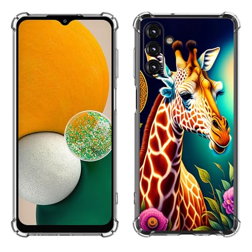 Beaucov Schutzhülle für Samsung Galaxy A15 5G, Giraffen-Blumen, Fallschutz, stoßfest, TPU, Ganzkörperschutz, kratzfest, für Samsung Galaxy A15 5G Beaucov Schutzhülle für Samsung Galaxy A15 5G, Giraffen-Blumen, Fallschutz, stoßfest, TPU, Ganzkörperschutz, kratzfest, für Samsung Galaxy A15 5G von Beaucov
