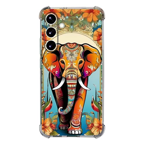 Beaucov Schutzhülle für Samsung Galaxy A16 5G, Elefanten-Blumen, Fallschutz, stoßfest, TPU, Ganzkörperschutz, kratzfest, für Samsung Galaxy A16 5G Beaucov Schutzhülle für Samsung Galaxy A16 5G, Elefanten-Blumen, Fallschutz, stoßfest, TPU, Ganzkörperschutz, kratzfest, für Samsung Galaxy A16 5G von Beaucov