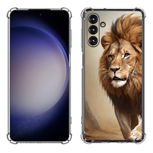 Beaucov Schutzhülle für Samsung Galaxy A35 5G, Motiv: Muskulöser Löwe, Fallschutz, stoßfest, TPU, Rundumschutz, kratzfest, für Samsung Galaxy A35 5G von Beaucov