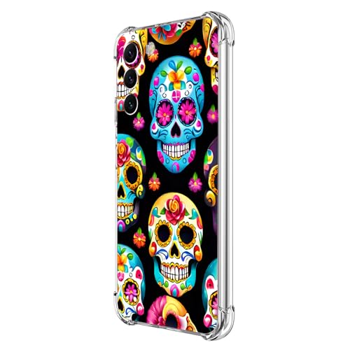 Beaucov Schutzhülle für Samsung Galaxy S24 Plus, Motiv: Totenköpfe, Blumen, Fallschutz, stoßfest, TPU, Ganzkörperschutz, kratzfest, für Samsung Galaxy S24 Plus Beaucov Schutzhülle für Samsung Galaxy S24 Plus, Motiv: Totenköpfe, Blumen, Fallschutz, stoßfest, TPU, Ganzkörperschutz, kratzfest, für Samsung Galaxy S24 Plus von Beaucov