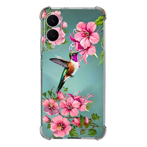 Beaucov Schutzhülle für Samsung Galaxy S25 Edge, Kolibri-Blumen, Blau, Fallschutz, stoßfest, TPU, Rundumschutz, kratzfest, für Samsung Galaxy S25 Edge Beaucov Schutzhülle für Samsung Galaxy S25 Edge, Kolibri-Blumen, Blau, Fallschutz, stoßfest, TPU, Rundumschutz, kratzfest, für Samsung Galaxy S25 Edge von Beaucov