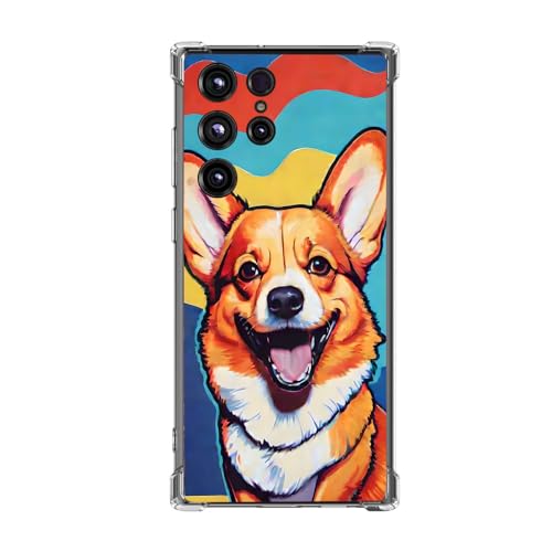 Beaucov Schutzhülle für Samsung Galaxy S25 Ultra, farbenfroher Corgi-Hund, Pop-Art, Fallschutz, stoßfest, TPU, Rundumschutz, kratzfest, für Samsung Galaxy S25 Ultra Beaucov Schutzhülle für Samsung Galaxy S25 Ultra, farbenfroher Corgi-Hund, Pop-Art, Fallschutz, stoßfest, TPU, Rundumschutz, kratzfest, für Samsung Galaxy S25 Ultra von Beaucov
