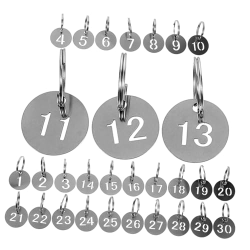 Beaupretty 1 Satz Nummernschild Wichtige Tags Kette Schlüsselanhänger Mit Etikett Name Code Nummeriertes Etikett Nummerierte Schlüsselanhänger Aus Metall Rostfreier Schwarz 30 Stück Beaupretty 1 Satz Nummernschild Wichtige Tags Kette Schlüsselanhänger Mit Etikett Name Code Nummeriertes Etikett Nummerierte Schlüsselanhänger Aus Metall Rostfreier Schwarz 30 Stück von Beaupretty