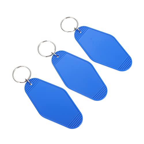 Beaupretty 10 Stück Gepäckanhänger Schlüsselbund Schüttgut Name Kofferetiketten Identifikatoren Stichworte Schlüsselanhänger Schlüsselkette Schlüsselringe Plastik Blue von Beaupretty