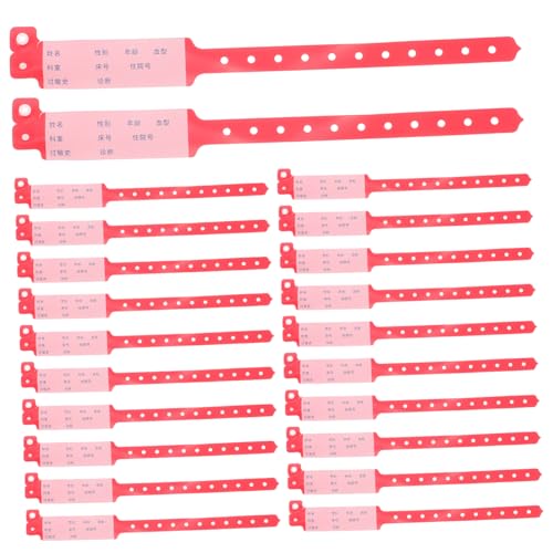 Beaupretty 100 Stück -identitätsband Armbänder Für Krankenhäuser Bedruckbare Armbänder Diy Locharmbänder Gummi -armbänder Sichere Silikonarmbänder Vip-armbänder Für Events Pvc Rot Beaupretty 100 Stück -identitätsband Armbänder Für Krankenhäuser Bedruckbare Armbänder Diy Locharmbänder Gummi -armbänder Sichere Silikonarmbänder Vip-armbänder Für Events Pvc Rot von Beaupretty