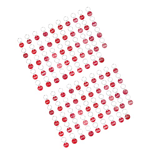 Beaupretty 1Satz Aluminium Nummernschilder Metall Id Tags mit Schlüsselringen für Schlüsselorganisation Robuste Nummerierte Etiketten Rot pro Nummer Beaupretty 1Satz Aluminium Nummernschilder Metall Id Tags mit Schlüsselringen für Schlüsselorganisation Robuste Nummerierte Etiketten Rot pro Nummer von Beaupretty