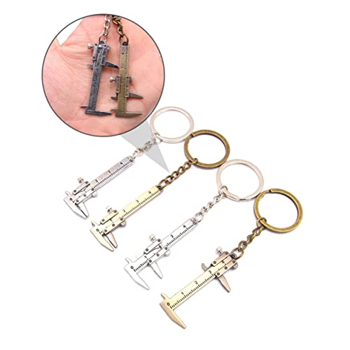 Beaupretty 2 Stück Messschieber Schlüsselanhänger Taschenwerkzeuge Körper Mini-bremssattel-schlüsselanhänger Mikrometer Messschieber Miniatur-bremssattel Silver Zinklegierung von Beaupretty