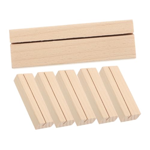 Beaupretty 6Stücke Holz Kartenständer Tischkartenhalter für Hochzeiten Fotoständer Namens und Menükartenhalter Dekorative Holz Foto Haltebasen für Tischdeko und Events Beaupretty 6Stücke Holz Kartenständer Tischkartenhalter für Hochzeiten Fotoständer Namens und Menükartenhalter Dekorative Holz Foto Haltebasen für Tischdeko und Events von Beaupretty