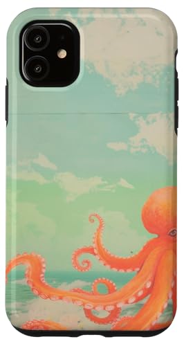 Hülle für iPhone 11 Octopus Wall Architecture Wirbellose Hülle für iPhone 11 Octopus Wall Architecture Wirbellose von Beautiful Floral Flower Pattern