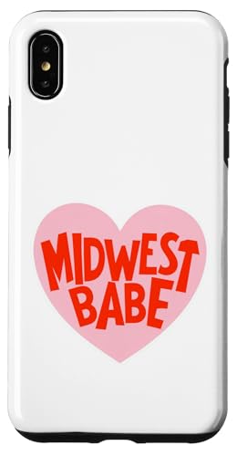 Midwest Babe Herz Aufkleber mit verspieltem Text Hülle für iPhone XS Max von Beautiful World