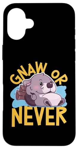 Biber: Gnaw Or Never Hülle für iPhone 16 Plus Biber: Gnaw Or Never Hülle für iPhone 16 Plus von Beaver And Mountains Wildlife Designs For Kids