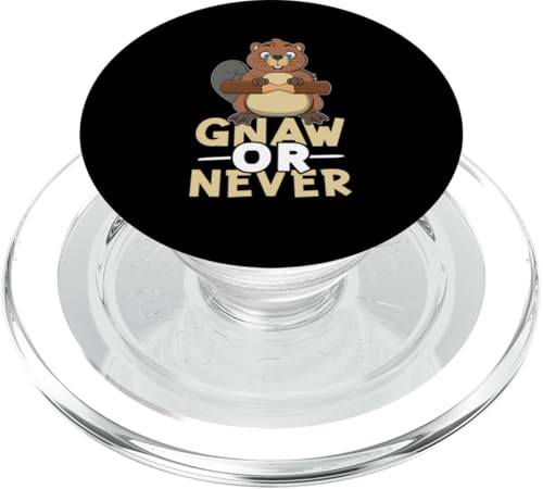 Biber: Gnaw Or Never PopSockets PopGrip für MagSafe Biber: Gnaw Or Never PopSockets PopGrip für MagSafe von Beaver And Mountains Wildlife Designs For Kids
