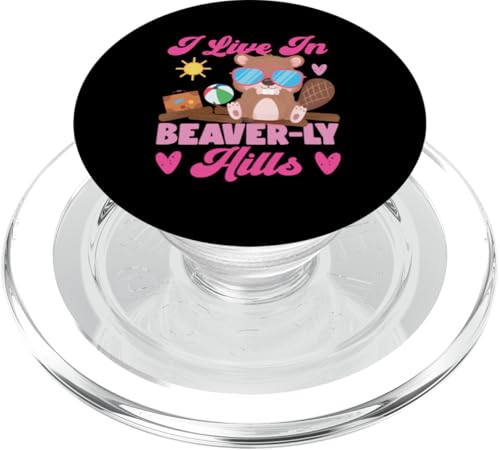 Biber: I Live In Beaver-ly Hills PopSockets PopGrip für MagSafe Biber: I Live In Beaver-ly Hills PopSockets PopGrip für MagSafe von Beaver And Mountains Wildlife Designs For Kids