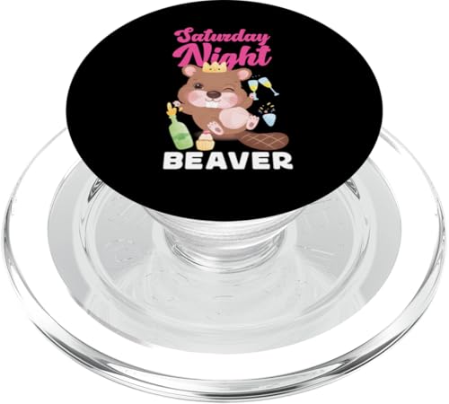 Biber: Samstag-Nacht-Biber PopSockets PopGrip für MagSafe Biber: Samstag-Nacht-Biber PopSockets PopGrip für MagSafe von Beaver And Mountains Wildlife Designs For Kids
