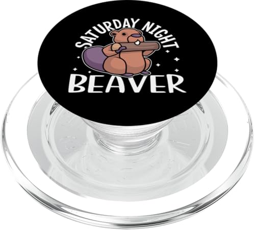 Biber: Samstag-Nacht-Biber PopSockets PopGrip für MagSafe Biber: Samstag-Nacht-Biber PopSockets PopGrip für MagSafe von Beaver And Mountains Wildlife Designs For Kids