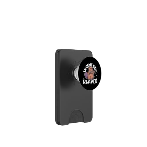 Biber: Samstag-Nacht-Biber PopSockets PopWallet für MagSafe Biber: Samstag-Nacht-Biber PopSockets PopWallet für MagSafe von Beaver And Mountains Wildlife Designs For Kids