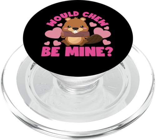 Biber: Wood Chew Be Mine? PopSockets PopGrip für MagSafe Biber: Wood Chew Be Mine? PopSockets PopGrip für MagSafe von Beaver And Mountains Wildlife Designs For Kids