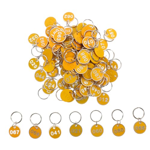 Beavorty 100 Stück Digitale Hand Ausgehöhlte Nummerierte Schilder Runder Schlüsselanhänger Schlüsselnummern-tags Etikett Nummernschilder Zahlen Für Aluminiumlegierung Yellow Beavorty 100 Stück Digitale Hand Ausgehöhlte Nummerierte Schilder Runder Schlüsselanhänger Schlüsselnummern-tags Etikett Nummernschilder Zahlen Für Aluminiumlegierung Yellow von Beavorty