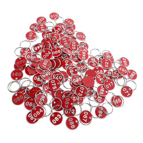 Beavorty 100 Stück Nummernschild Nummernschild Nummerierte Schilder Aus Aluminium Schlüsselanhänger Mit Etiketten Nummerierte Schlüsselanhänger Groß Aluminiumlegierung Rot Beavorty 100 Stück Nummernschild Nummernschild Nummerierte Schilder Aus Aluminium Schlüsselanhänger Mit Etiketten Nummerierte Schlüsselanhänger Groß Aluminiumlegierung Rot von Beavorty