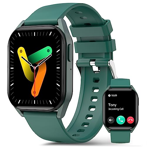 Bebinca SmartWatch Damen,1.85" HD super großes Display, 123 Sportarten, Blutdruck, Blutdruck, Schrittzähler, SpO2, Herzfrequenzmesser, Whatsapp, IP68Wasserdicht, IOS/Android, Rose von Bebinca