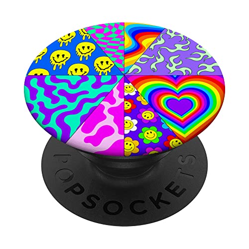 Indie Smiley Gesicht Gänseblümchen psychedelische Flammen Wirbel Telefon PopSockets mit austauschbarem PopGrip Indie Smiley Gesicht Gänseblümchen psychedelische Flammen Wirbel Telefon PopSockets mit austauschbarem PopGrip von Becca Phone Case