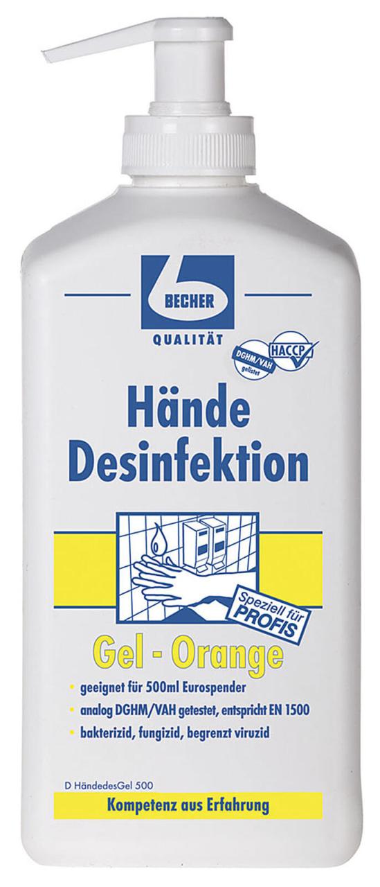 Becher Händedesinfektionsgel 0,5 l Becher Händedesinfektionsgel 0,5 l von Becher