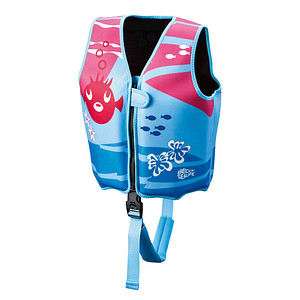 BECO unisex Kinder-Schwimmweste blau/pink Größe S von Beco