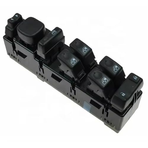 Electric Window Regulator 15883319 Hauptschalter for elektrische Fensterheber vorne, Fahrer mit Spiegelschalter und Modul, passend for Chevrolet GMC Cadillac Hummer H2 2003–2006 von Becwdvo