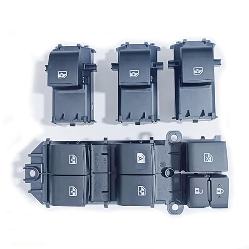 Electric Window Regulator Beleuchteter LED-Power-Einzelfensterschaltersatz/Passend for Toyota Hilux 2019 2020 2021 2022 2023 2024(19-24 set LHD) von Becwdvo
