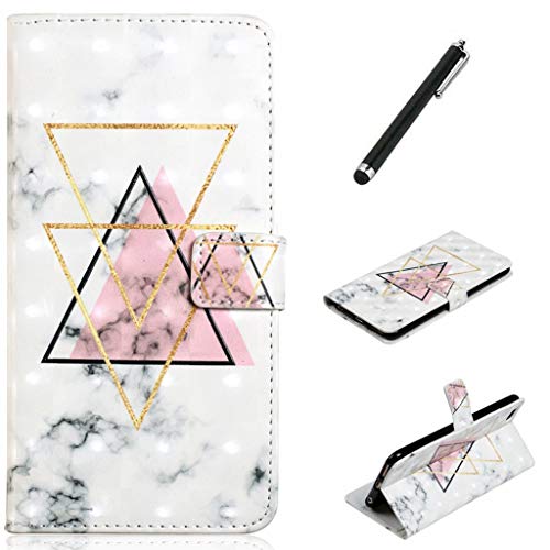 Beddouuk iPhone 7 Hülle Handyhülle,PU Klapphülle Leder Brieftasche 3D Muster Wallet Case mit Standfunktion Kredit Karten TPU Innenraum Case Ledertasche für iPhone 8 4.7Zoll,Marmor-E von Beddouuk