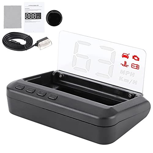 3-Zoll-Multifunktions-Head-Up-Display HUD-Monitor Geschwindigkeit Wassertemperatur Spannungsanzeige OBD-Projektor für Elektronisches Autozubehör von Bediffer