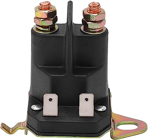 Bediffer Anlassermagnet 12 V 100 A 4 Klemmen 532192507 582042802 Metallrasentraktor Anlassermagnet Anlassermagnetrelais Ersatz für Husqvarna, Jonsered, Poulan, Handwerker von Bediffer