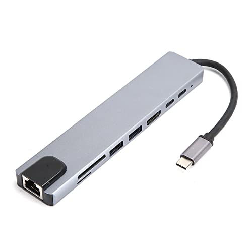 Bediffer Typ C USB 3.0 Ethernet Adapter Hub für MacBook Pro Laptop Work Grau von Bediffer