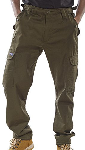 BeeSwift Cargohose, Olivgrün, Größe 46 von Beeswift