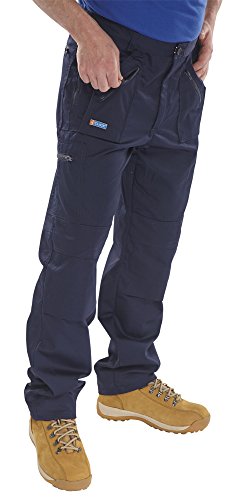 Click WorkwearHerren Hose Blau Navy von Beeswift