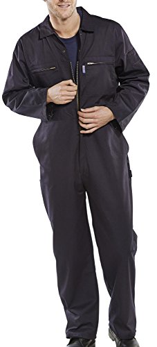 Super Click Workwear Heavy Weight Boilersuit Overall In Navy Size 36 von BeeSwift