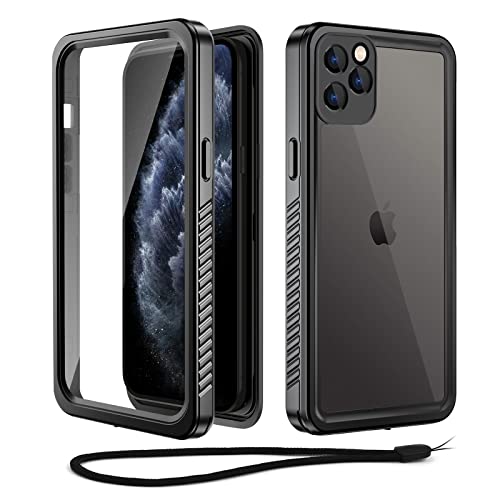 Beeasy Kompatibel mit iPhone 11 Pro Max Hülle Wasserdicht, Outdoor Militärschutz Stoßfeste Staubdicht Schutzhülle, 360 Grad Schutz mit Displayschutz für iPhone 11 Pro Max Case (6,5''), Schwarz von Beeasy