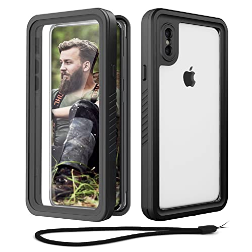 Beeasy Kompatibel mit iPhone X/XS Hülle Wasserdicht, Outdoor Militärschutz Stoßfeste Staubdicht Schutzhülle, 360 Grad Schutz mit Displayschutz für iPhone X/XS Case, Schwarz Beeasy Kompatibel mit iPhone X/XS Hülle Wasserdicht, Outdoor Militärschutz Stoßfeste Staubdicht Schutzhülle, 360 Grad Schutz mit Displayschutz für iPhone X/XS Case, Schwarz von Beeasy