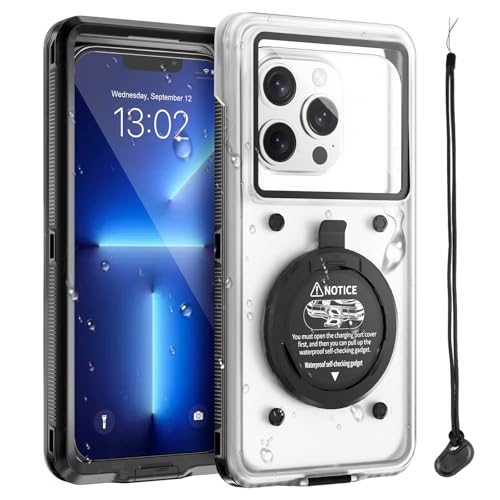 Beeasy wasserdichte Handyhülle, IPX8 Universelle Unterwasser Wasserfeste Handytasche Tauchen Schwimmen, Selbst-Check Waterproof Phone Case für iPhone Samsung Google Xiaomi 6,9 Zoll Beeasy wasserdichte Handyhülle, IPX8 Universelle Unterwasser Wasserfeste Handytasche Tauchen Schwimmen, Selbst-Check Waterproof Phone Case für iPhone Samsung Google Xiaomi 6,9 Zoll von Beeasy