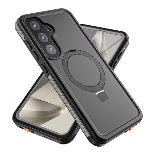 Beeasy für Samsung Galaxy S25 Plus Hülle Wasserdicht für MagSafe [Unsichtbarer Ständer] 360 Grad Outdoor Schutzhülle mit Displayschutz, Wasserfest Handyhülle Stoßfest Staubdicht Panzerhülle Case 6.7" von Beeasy