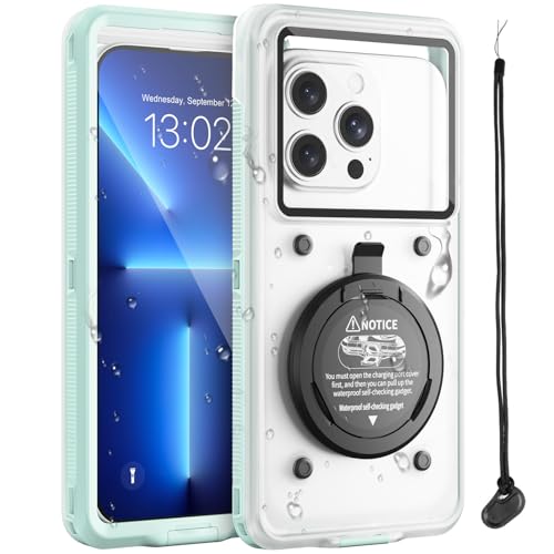 Beeasy wasserdichte Handyhülle, IPX8 Universelle Unterwasser Wasserfeste Handytasche Tauchen Schwimmen, Selbst-Check Waterproof Phone Case für iPhone Samsung Google Xiaomi 6,9 Zoll, Grün Beeasy wasserdichte Handyhülle, IPX8 Universelle Unterwasser Wasserfeste Handytasche Tauchen Schwimmen, Selbst-Check Waterproof Phone Case für iPhone Samsung Google Xiaomi 6,9 Zoll, Grün von Beeasy