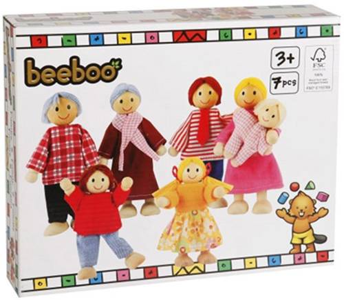 Beeboo Puppenhaus Familie 46013727 von Beeboo