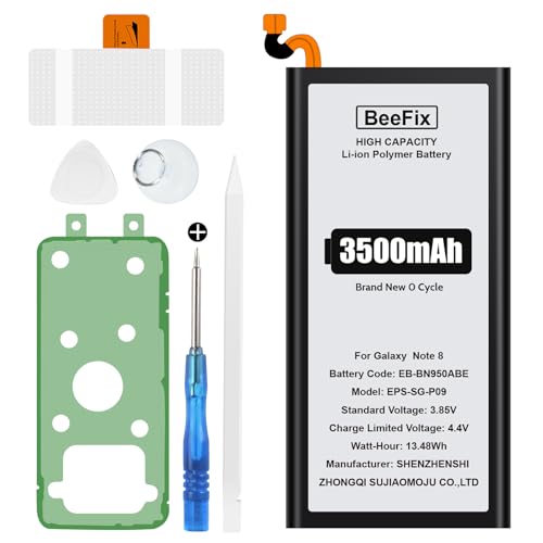 Akku für Samsung Galaxy Note 8, 3500mAh Hoch Kapazitiver Ersatzakku Li-Ion Polymer für Galaxy Note 8(EB-BN950ABE) mit professionellen Reparaturwerkzeugen von Beefix