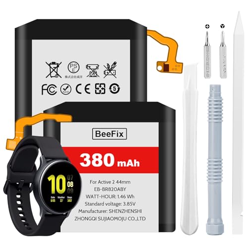 Beefix Akku für Samsung Galaxy Watch Active 2 44mm, 380mAh EB-BR820ABY Ersatzakku Smartwatch Li-ion Battery mit Reparaturwerkzeugen Beefix Akku für Samsung Galaxy Watch Active 2 44mm, 380mAh EB-BR820ABY Ersatzakku Smartwatch Li-ion Battery mit Reparaturwerkzeugen von Beefix