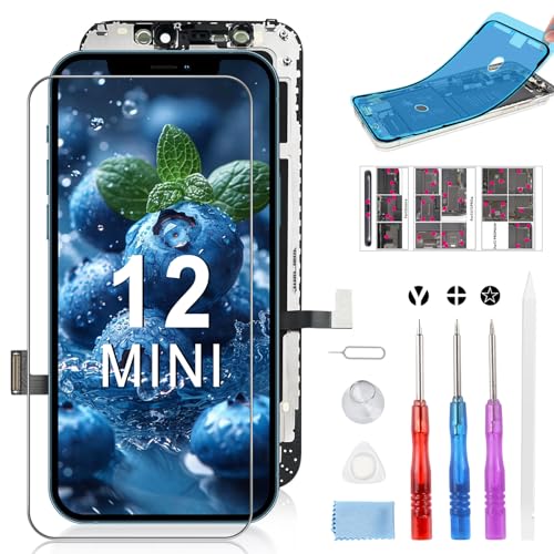 Beefix Display für iPhone 12 Mini LCD Bildschirm Ersatz 5,4" FHD 3D Touchscreen Ersatz Display Digitizer Bildschirm mit Reparaturwerkzeugen Beefix Display für iPhone 12 Mini LCD Bildschirm Ersatz 5,4" FHD 3D Touchscreen Ersatz Display Digitizer Bildschirm mit Reparaturwerkzeugen von Beefix