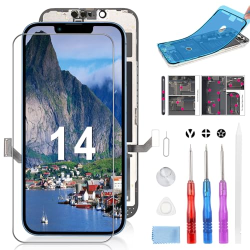 Beefix Display für iPhone 14 LCD Bildschirm Ersatz 6.1" FHD 3D Touchscreen Display 14 Digitizer Bildschirm mit Reparaturkits Beefix Display für iPhone 14 LCD Bildschirm Ersatz 6.1" FHD 3D Touchscreen Display 14 Digitizer Bildschirm mit Reparaturkits von Beefix
